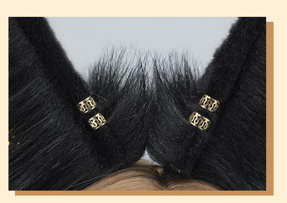 Exquisite Plush Imitation Animal Ear Headband Anubis Cosplay Accessory