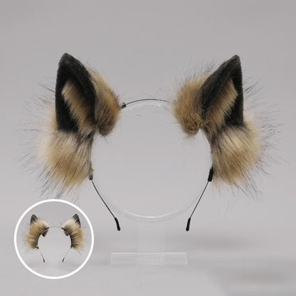 Simulated Animal Ear Headband Wolf Ears Kigurumi Accessory 20628:285332