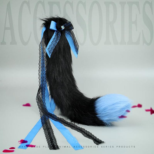 Handmade Furry Tails Bowknots Decoration Cute Party Cosplay Accessories