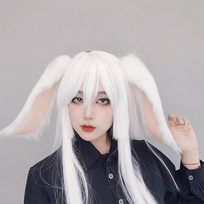 Handmade Realistic Lop Rabbits Plush Animal Ears Hairband 20614:285122