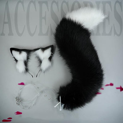 Realistic Furry Fox Ears Tail Sexy Cute Plush Accessory Set