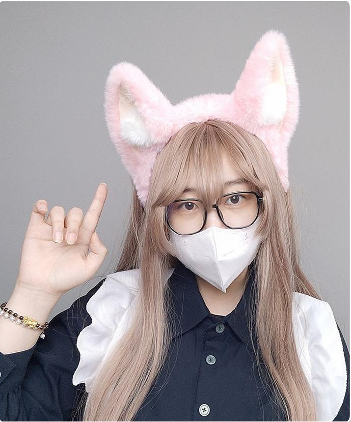 Kigurumi Accessories Lovely Plush Ball Fox Ear Hoop