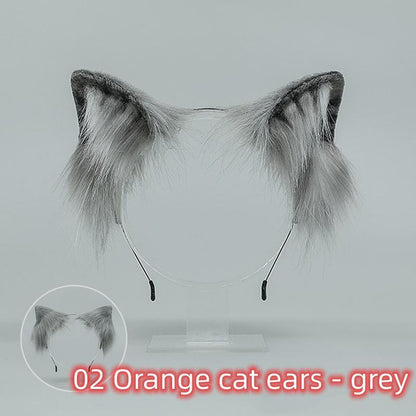 Japanese Style Handmade Simulated Cat Ear Multi-color Hairband