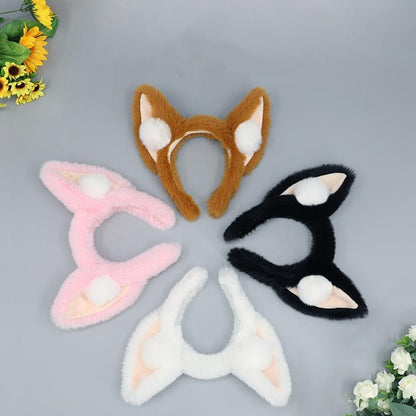 Kigurumi Accessories Lovely Plush Ball Fox Ear Hoop