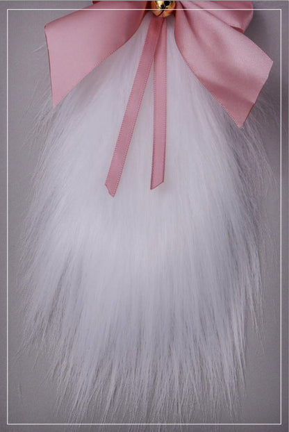 Bowknot Lop Rabbit Hairpins Japanese Style Fresh Head Accessories 20608:285046