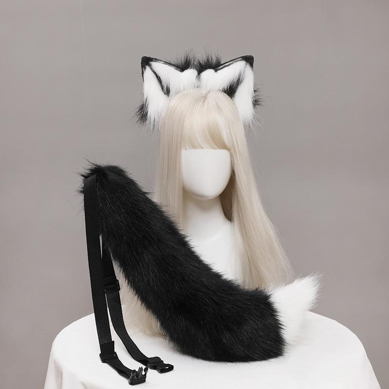 Wolf King Fenrir Plush Ears Tail Suit Kigurumi Accessory 20626:285304