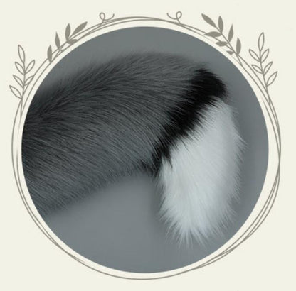 Realistic Furry Fox Ears Tail Sexy Cute Plush Accessory Set