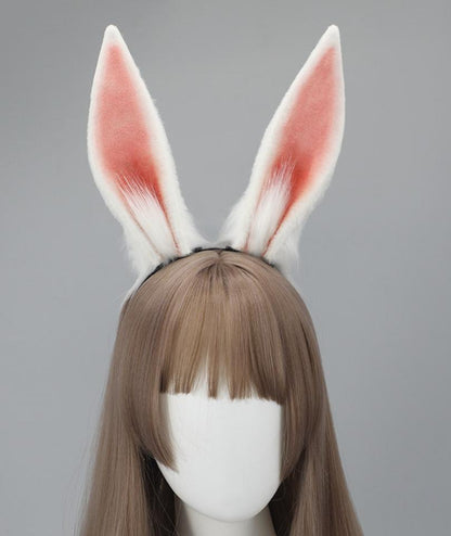 Realistic Animal Ears Bunny Headband Rabbit Ear Hairband KC Accessory