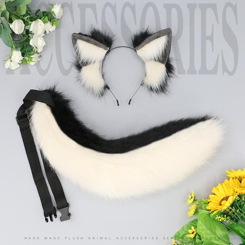 Plush Dog Ears And Tail Suit Cosplay Accessory – kig4u