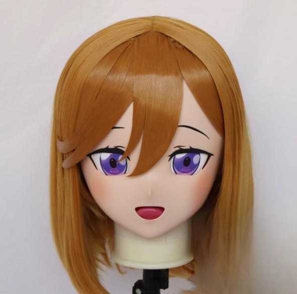 Female Camel Middle Length Wig Anime Face Kigurumi Mask (3) 19148:271630 (3) 19148:271630