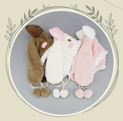 Autumn Winter Cute and Soft Rabbit Ears Warm Hat 20596:284906