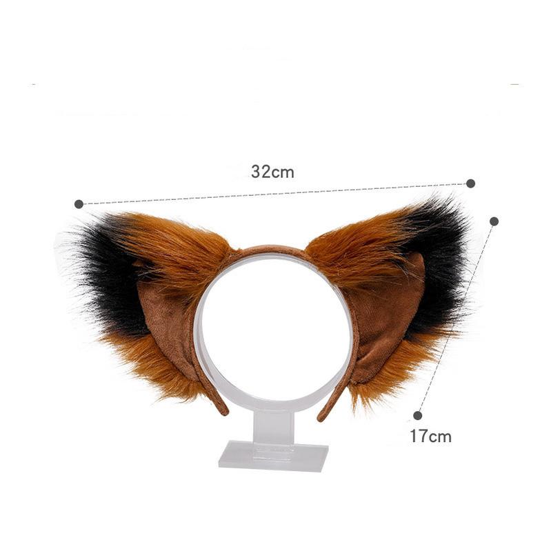 Cute Furry Fox Ear Headband - Japanese Kawaii Cosplay Accessory 20644:285540