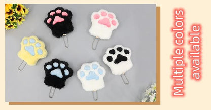 Imitation Lovely Plush Cat Claw Keychain Furry Accessory