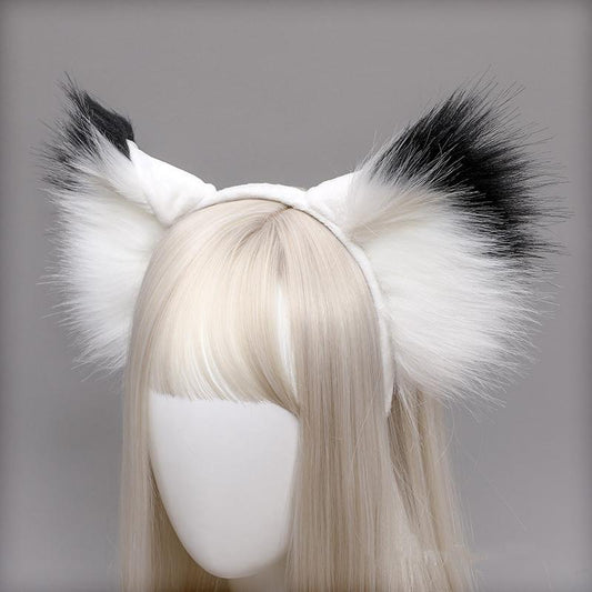 Plush Cute Fox Ears Hairband Lovely Kigurumi Accessories