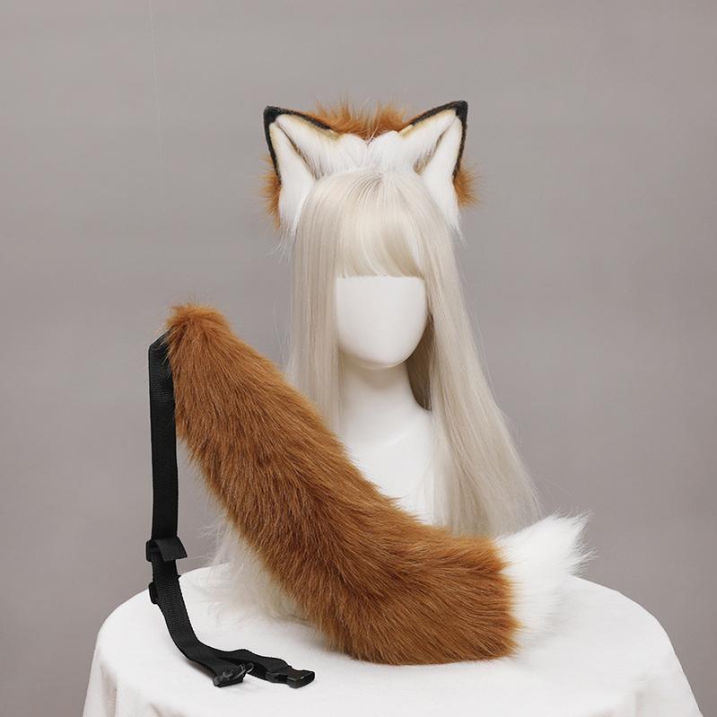 Wolf King Fenrir Plush Ears Tail Suit Kigurumi Accessory 20626:285306