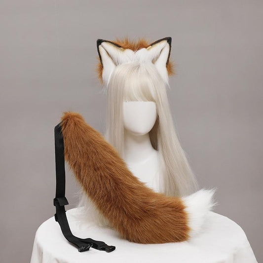 Wolf King Fenrir Plush Ears Tail Suit Kigurumi Accessory 20626:285306