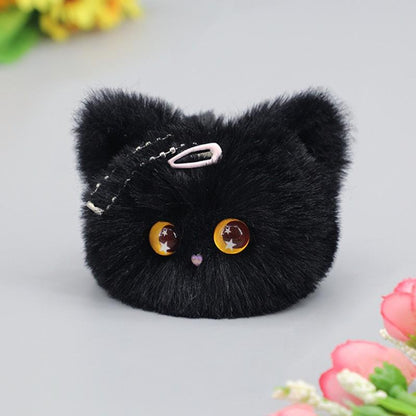 Handmade Lovely Soft Cat Ball Bag Pendant Key-chain Soft Accessories