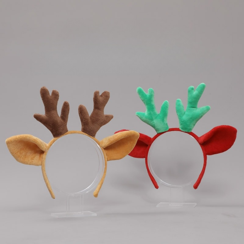 Deer Ears And Antlers Hairband Christmas Headwear Cosplay Accessory