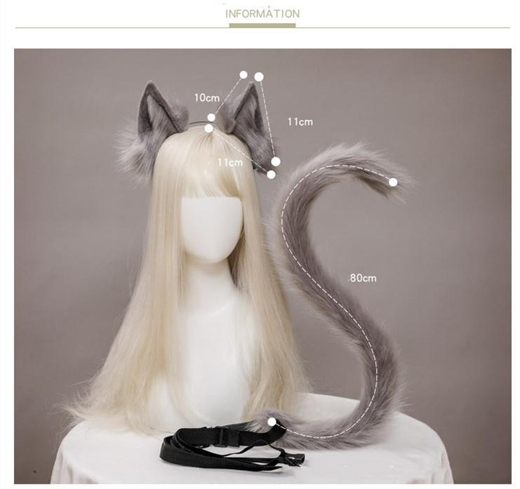 Cat Ears Animal Tail Accessories Kigurumi Headdresses