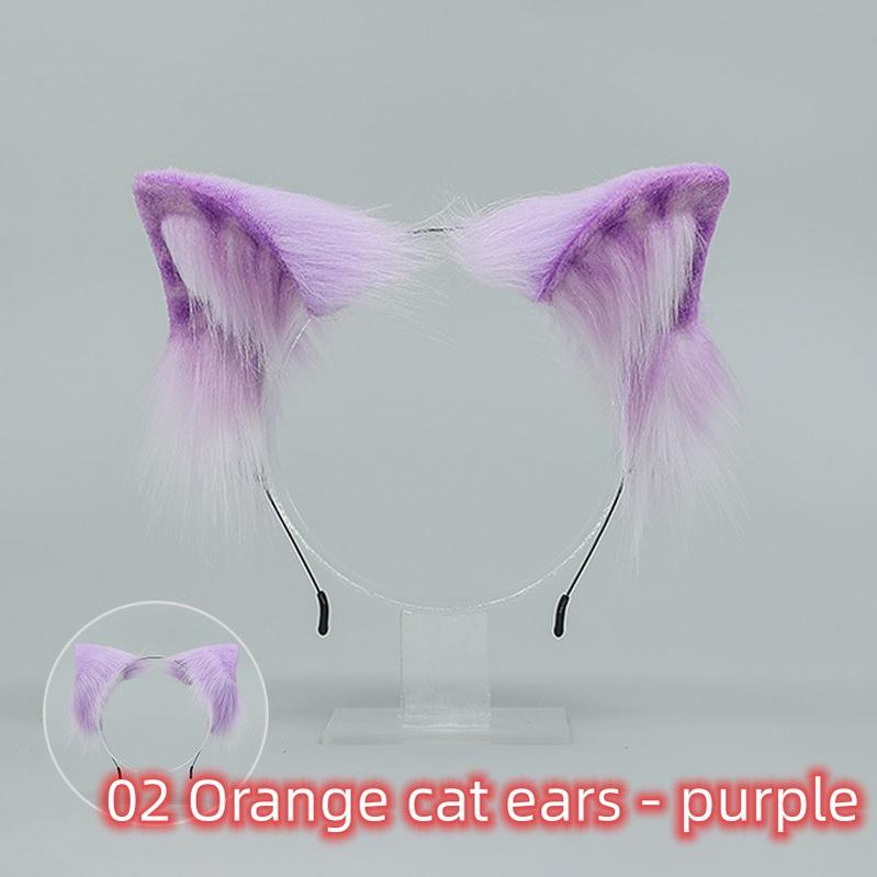 Japanese Style Handmade Simulated Cat Ear Multi-color Hairband