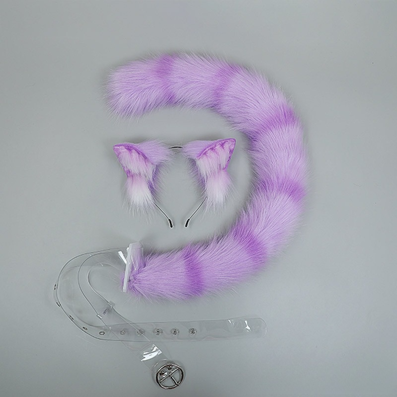 Simulated Fluffy Cat Ears Hairband Tails Furry Accessories