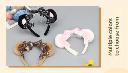 Lovely Polka Dot Bows Kigurumi Accessories  Bear Ears Hairband Multicolors 20618:285178