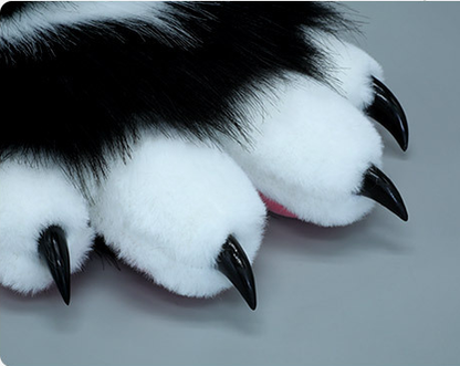 Furry Animal Craws Pink Paw Soft Realistic Performance Cosplay Props