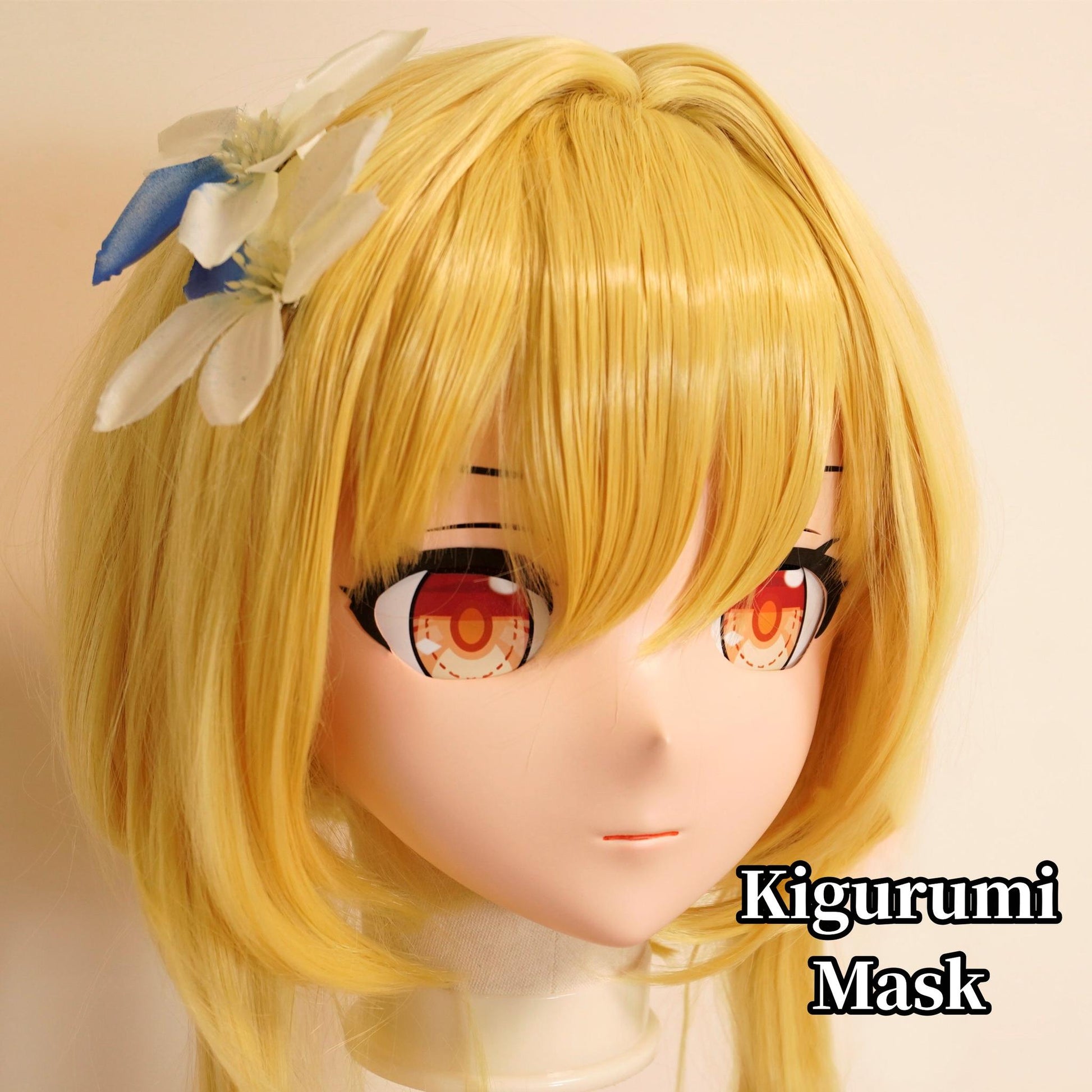 Golden Wig Female Full Kigurumi Mask 19118:290234 19118:290234