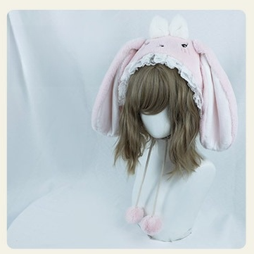 Dropped Ears Rabbit Hat Furry Accessory Lolita Style Hat