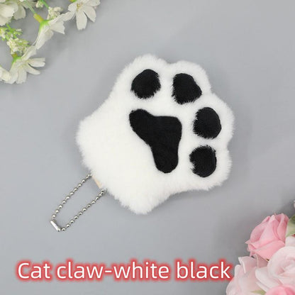 Imitation Lovely Plush Cat Claw Keychain Furry Accessory