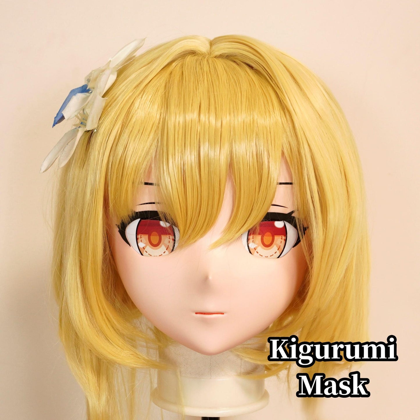 Golden Wig Female Full Kigurumi Mask (3) 19118:290242 (3) 19118:290242