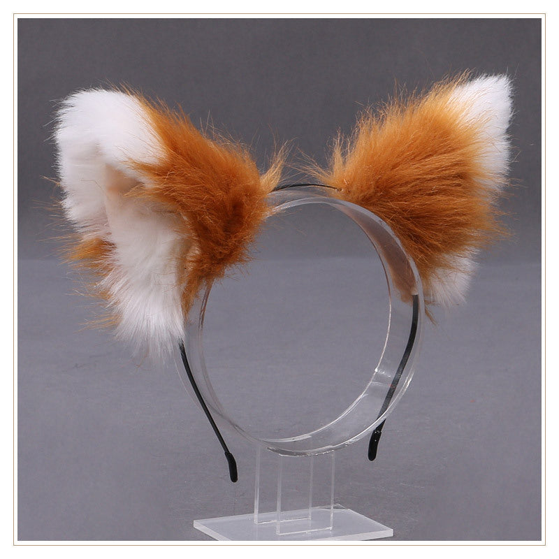 Lovely Cochlear Fox Hairband Plush Animal Ears Hair Accessories