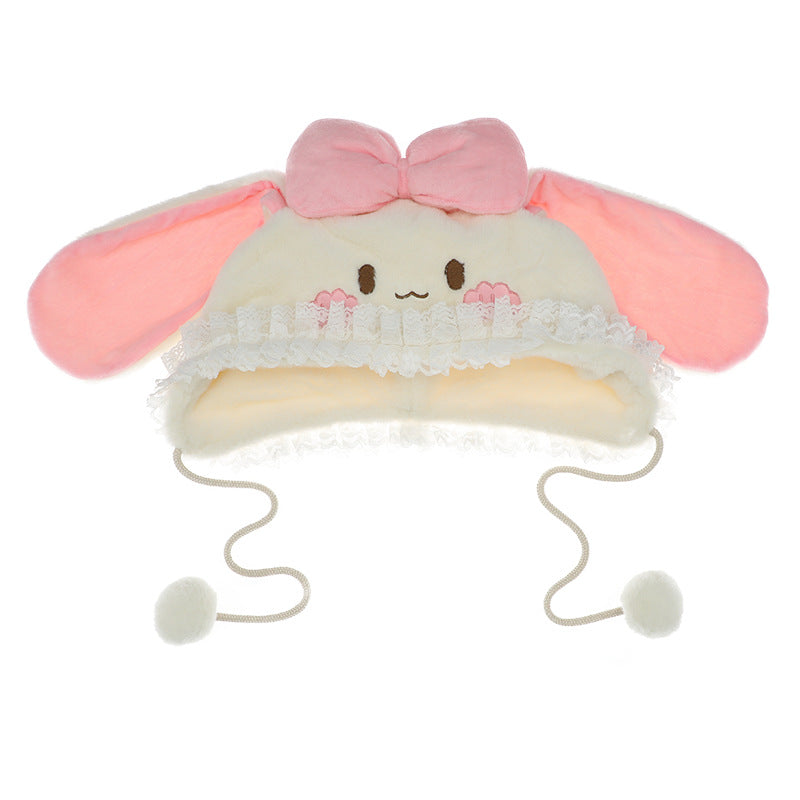 Autumn Winter Cute and Soft Rabbit Ears Warm Hat 20596:284888