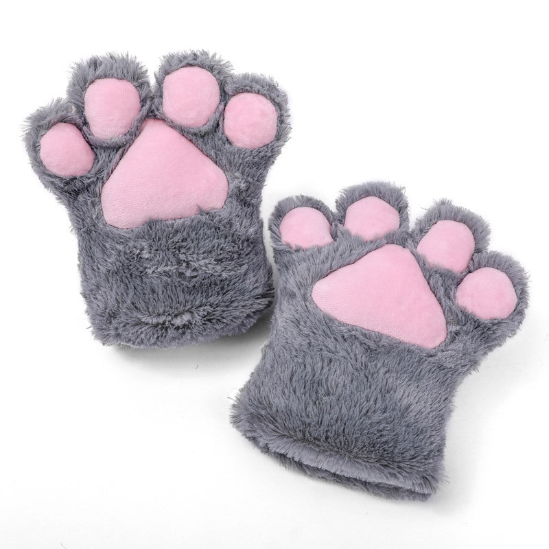 Japanese Style Cute Plush Cat Performance Paw Set Multicolors