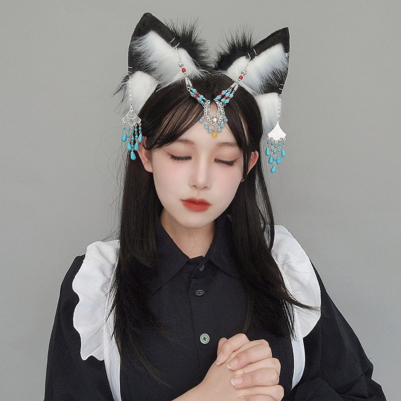 Wolf Animal Ears Ethinic Style Pendent Kigurumi Accessories 20636:285384