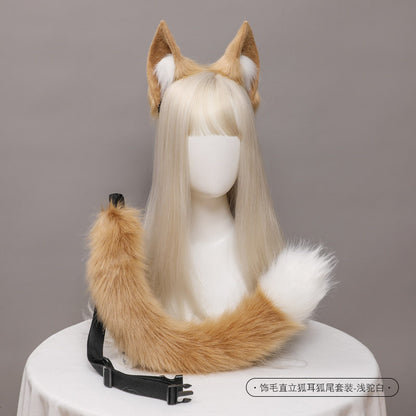 Live Performance Plush Fox Ears and Tail Accessories Set