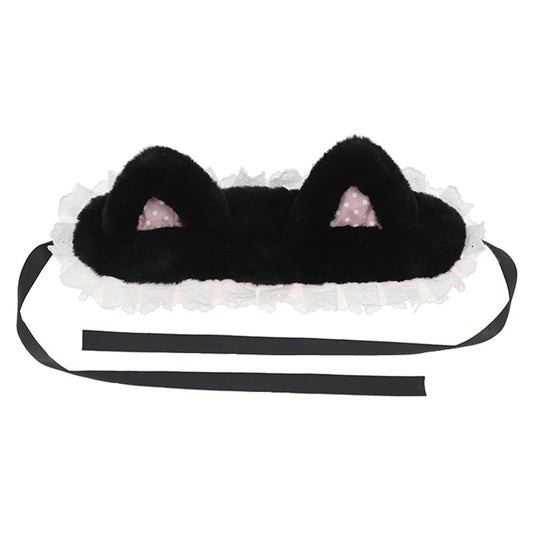 Handcrafted Plush Cat Ear Polka Dot Hair Accessories