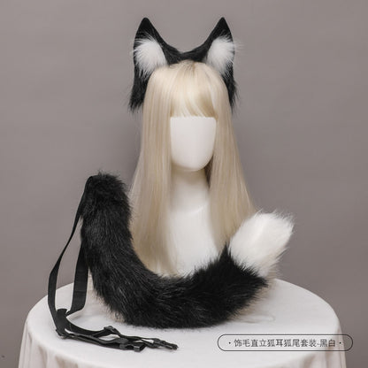 Live Performance Plush Fox Ears and Tail Accessories Set