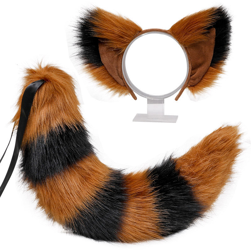 Plush Animal KC Cosplay Fox Ear and Tail Kigurumi Accessories