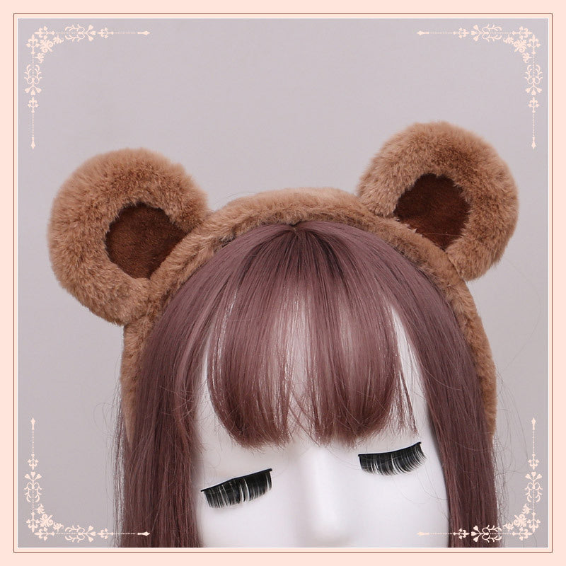 Japanese Style Cute Plush Bear Ears Kigurumi Accessories