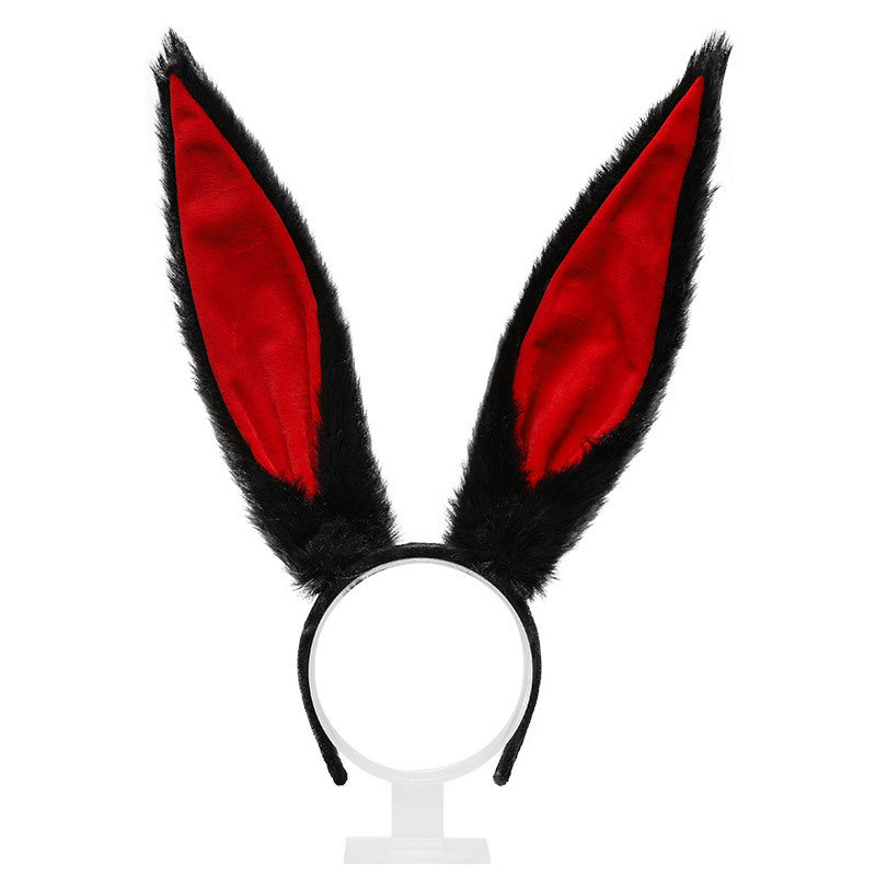 Adjustable Long Rabbit Ears Headband - Cute Bunny Kigurumi Accessory