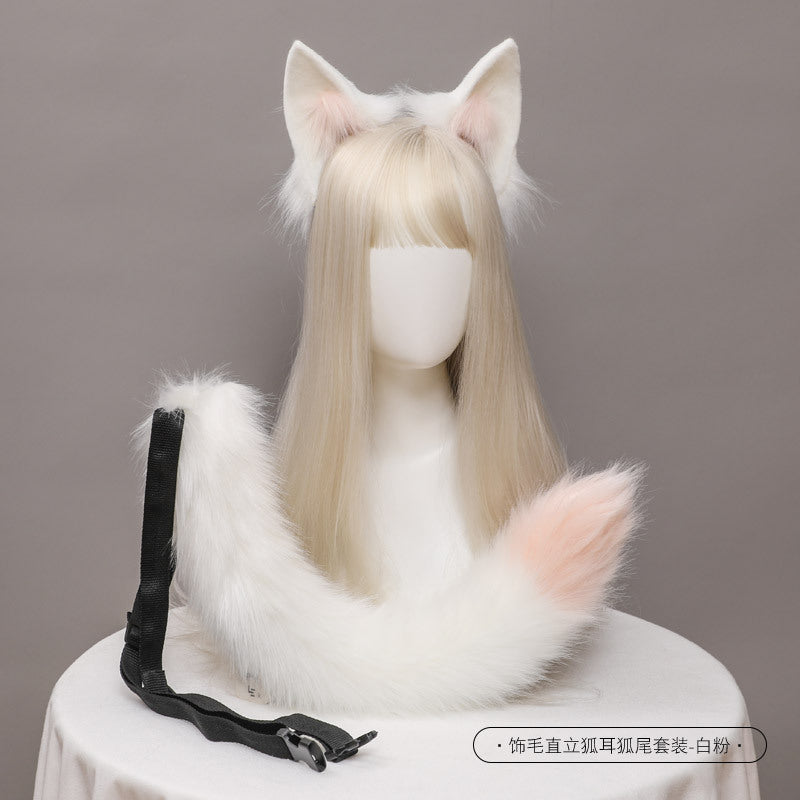 Live Performance Plush Fox Ears and Tail Accessories Set