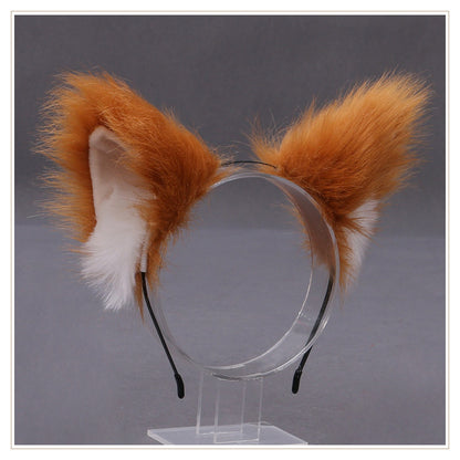 Lovely Cochlear Fox Hairband Plush Animal Ears Hair Accessories