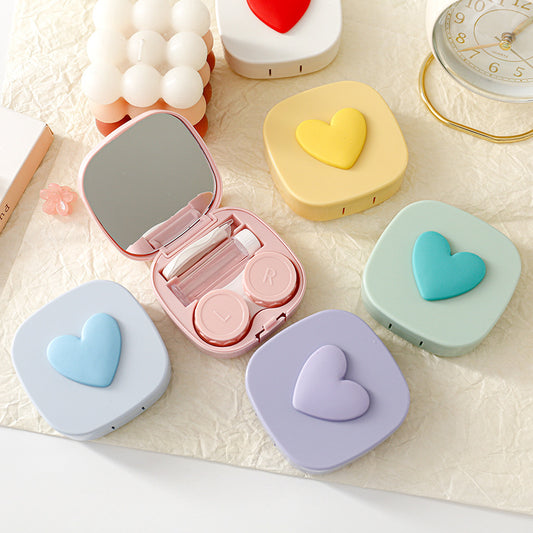 Square Carton Macaron Color Contact Lens Case Kit 19872:277622