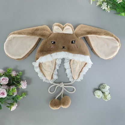 Dropped Ears Rabbit Hat Furry Accessory Lolita Style Hat