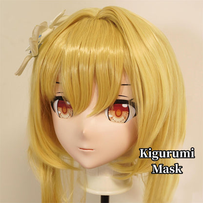 Golden Wig Female Full Kigurumi Mask 19118:290232 19118:290232