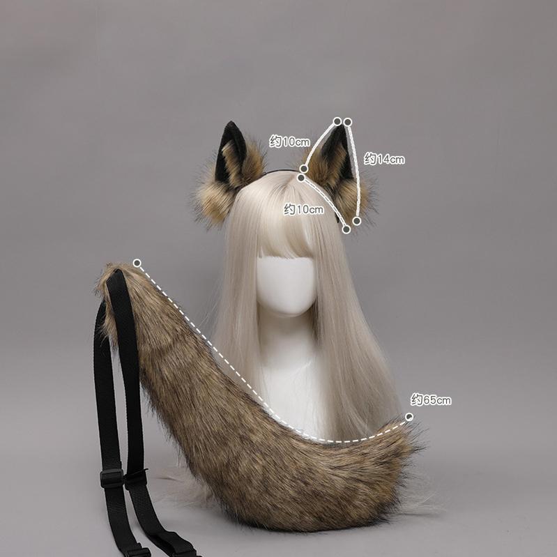 Simulated Animal Ear Headband Wolf Ears Kigurumi Accessory 20628:285344