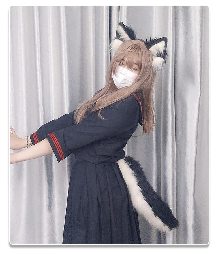 Plush Dog Ears And Tail Suit Cosplay Accessory 20290:280764