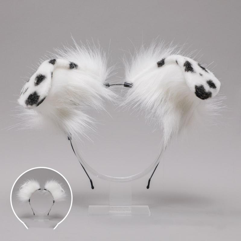 Hand-made Plush Animal Dog Ear Headdress Soft Accessories