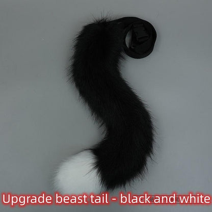 Handmade Lolita Simulation Upgrade Beasttail Plush Accessory